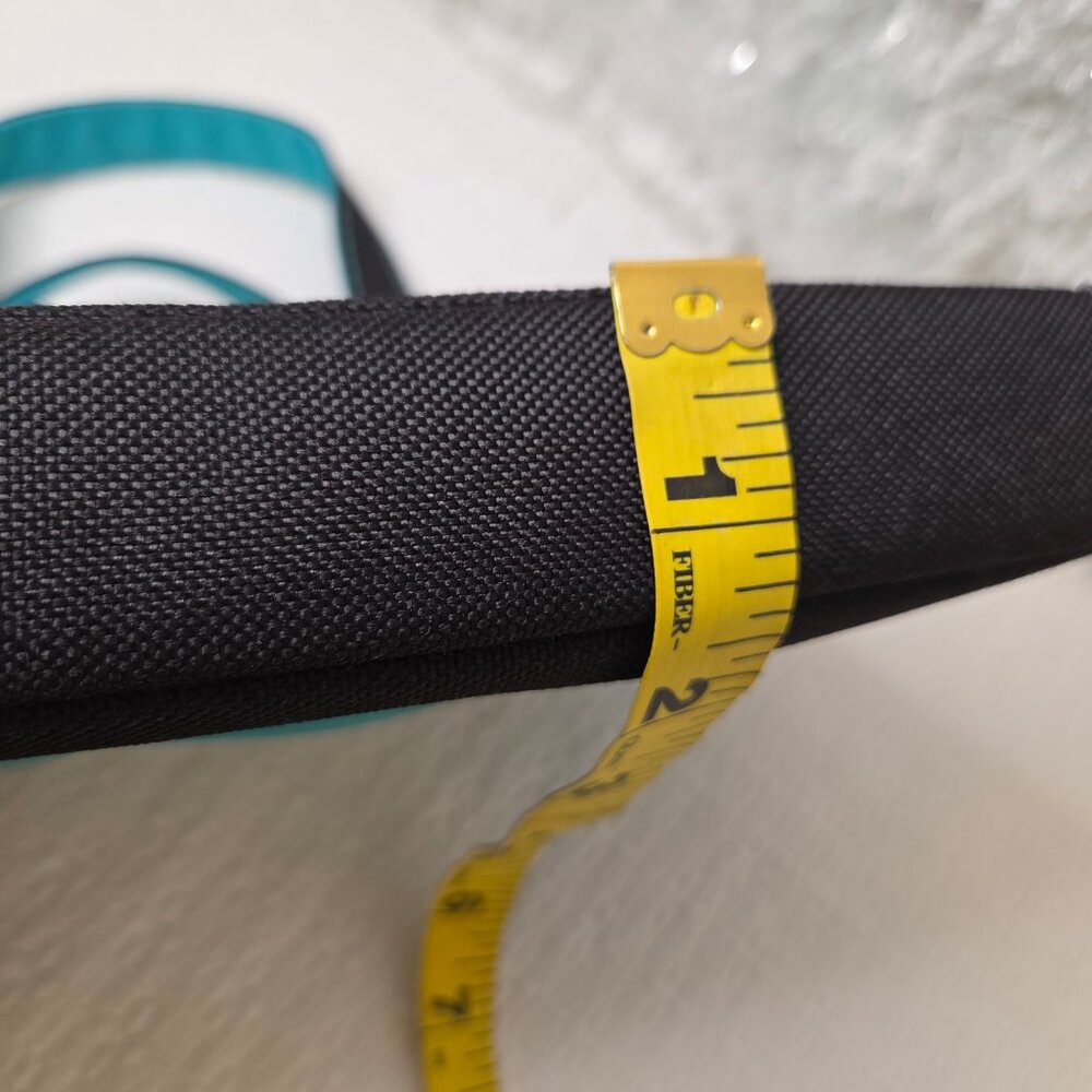 Mini Turquoise Canvas Cosmetic Tote Carry Bag - Picture 11 of 11